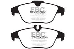 EBC 12-14 Mercedes-Benz C250 (W204) 1.8 Turbo Yellowstuff Rear Brake Pads