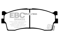 EBC 03-05 Kia Rio Cinco 1.6 Greenstuff Front Brake Pads