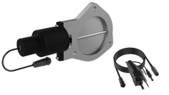 QTP 4in Bolt-On QTEC Electric Cutout Valve w/Flange - Single