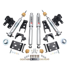 Belltech LOWERING KIT 14-17 Chevy Silverado/Sierra 1in to -2in Front/4in Rear w/ Street Perf Shocks