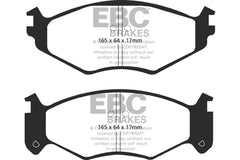 EBC 91-95 Chrysler LeBaron 2.5 (15in Wheels) Greenstuff Front Brake Pads