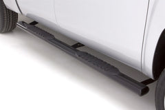 Lund 07-17 Toyota Tundra Access Cab 5in. Oval Straight Steel Nerf Bars - Black