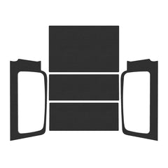 DEI 04-06 Jeep Wrangler LJ Unliminted Leather Look Headliner Complete Kit - Black