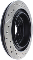 StopTech 06-07 Subaru Impreza WRX (Exc STi) Slotted & Drilled Right Rear Rotor