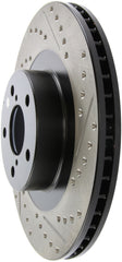 StopTech 02-10 Subaru WRX Slotted & Drilled Left Front Rotor (exc. STi)