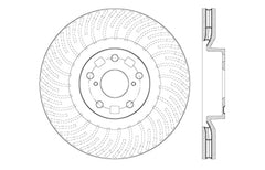 StopTech 12-15 Lexus IS350 Cross Drilled Right Front Rotor