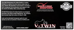 K&N 08-15 Harley Davidson Street Metal High Flow Performance Intake Kit - Black