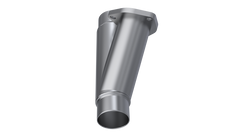 QTP 2.25in Weld-On QTEC Exhaust Cutout Y-Pipe