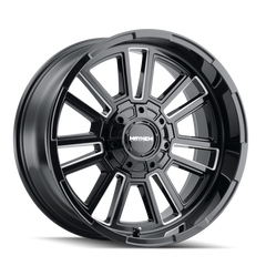 Mayhem 8115 Apollo 20x10 / 5x127 BP / -19mm Offset / 87.1mm Hub Black w/ Milled Spokes Wheel