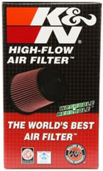 K&N Universal Oval Clamp-On Air Filter 2-3/4in 10 Deg Flange 6.25in Length 4in Width 7in Height