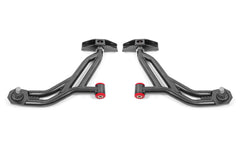 BMR 10-14 Ford Mustang / Shelby GT500 Non-Adj. Lower A-Arms (Poly/Delrin) - Black Hammertone