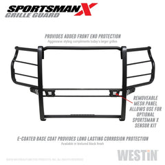 Westin 2020 Chevy Silverado 2500/3500 Sportsman X Grille Guard - Textured Black