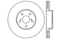 StopTech 03-08 Pontiac Vibe / 05-09 Scion tC / 03-08 Toyota Matrix Front Right Drilled Rotor
