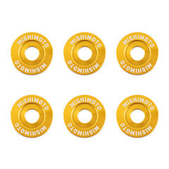 Mishimoto Large Fender Washer Kit (6pcs) - Gold