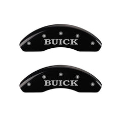 MGP 4 Caliper Covers Engraved Front Buick Rear Black Finish Silver Char 2002 Buick LeSabre