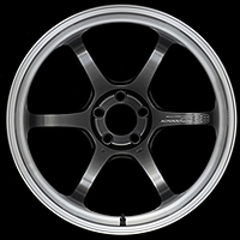 Advan R6 18x8.5 +45 5-100 Machining & Racing Hyper Black Wheel