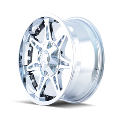 Mayhem 8060 Missile 20x12 / 5x127 BP / -44mm Offset / 87mm Hub Chrome Wheel