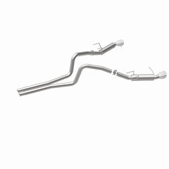 Magnaflow 2014 Ford Mustang V6 3.7L Comp Series Dual Split Rear Polished Stainless C/B Perf Exhaust