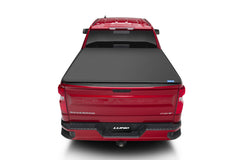 Lund 07-13 Chevy Silverado 1500 (5.5ft. Bed) Genesis Elite Tri-Fold Tonneau Cover - Black