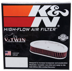K&N Universal Custom Air Filter - Oval - Red - 8.813 L x 6.188in W x 2.25in H