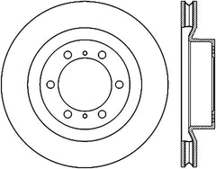 StopTech 10-17 Lexus GX Slotted & Drilled Cryo Front Right Rotor