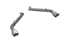QTP 10-13 Chevrolet Camaro SS 6.2L 304SS Eliminator Muffler Delete Axle Back Exhaust w/4.5in Tips