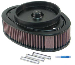 K&N Universal Custom Air Filter - Oval - Red - 8.813 L x 6.188in W x 2.25in H