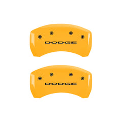 MGP 4 Caliper Covers Engraved Front & Rear With out stripes/Dart Black finish silver ch