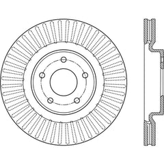 StopTech 13-15 Nissan Pathfinder Slotted Front Left Rotor