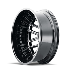 Mayhem 8107D Cogent Dually 20x8.25/8x170 BP/-192mm Offset/124.9mm Hub Black w/ Milled Spokes Wheel