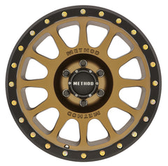 Method MR305 NV 18x9 +18mm Offset 6x5.5 108mm CB Method Bronze/Black Street Loc Wheel