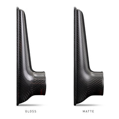 Mishimoto Universal Carbon Fiber Intercooler - Gloss Tanks - 600mm Black Core - S-Flow - GR V-Band