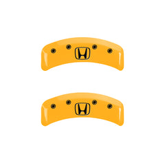 MGP 4 Caliper Covers Engraved Front Honda Rear H Logo Yellow Finish Black Char 2003 Honda Element