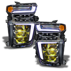 Oracle 20-21 Chevy Silverado HD 2500/3500 RGB Headlight Demon Eye Kit - ColorSHIFT w/o Controller