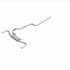 MagnaFlow 10-12 Mazda 3 L4 2.5L Hatchback Split Rear Exit Stainless Cat Back Performance Exhaust