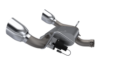 QTP 07-18 Jeep Wrangler 3.6L/3.8L 304SS Screamer Axle Back Exhaust w/4in Tips
