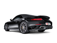 Akrapovic 14-15 Porsche 911 Turbo/Turbo S (991) Slip-On Line (Titanium) w/ Carbon Titanium Tips