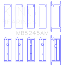 King 91-04 Nissan 146CI/2.4L KA24DE L4 / 89-97 146CI/2.4L KA24E L4  (Size STD) Main Bearing Set
