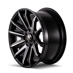 Mayhem 8109 Crossfire 20x9.5 / 5x139.7 BP / 18mm Offset / 108mm Hub Black w/ Milled Spokes Wheel