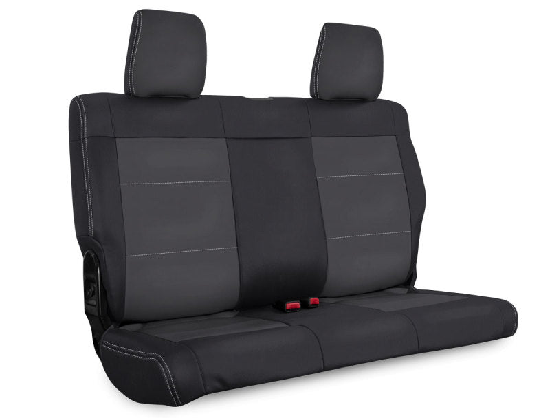 PRP 08-10 Jeep Wrangler JKU Rear Seat Cover/4 door - Black/Grey