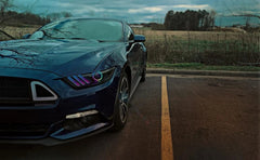 Oracle 15-17 Ford Mustang V6/GT/Shelby Dynamic DRL Upgrade w/ Halo Kit - ColorSHIFT - Dynamic