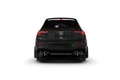 Rally Armor 2022 MK8 Volkswagen Golf GTI/R Black UR Mud Flap w/ White Logo