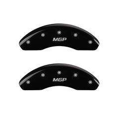 MGP 2 Caliper Covers Engraved Front MGP Black Finish Silver Characters 2018 Kia Rio