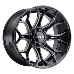 Weld Off-Road W111 22X12 Gradient 5X127 5X139.7 ET-44 BS4.75 Gloss Black MIL 87.1