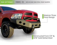 DV8 Offroad 13-15 Dodge Ram 1500 Winch Ready Front Bumper