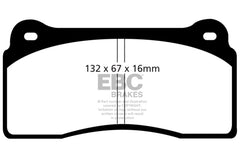 EBC 99-03 Aston Martin DB7 5.9 Orangestuff Front Brake Pads