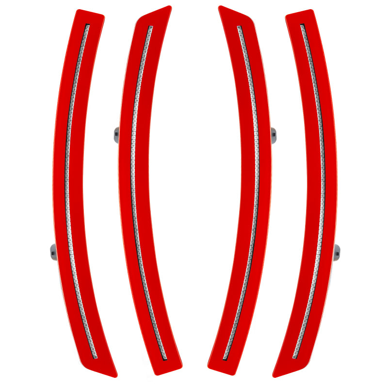 Oracle Chevrolet Corvette C7 Concept Sidemarker Set - Clear - Victory Red (GCN)