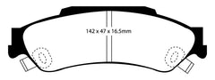 EBC 98-05 Chevrolet Blazer 4.3 2WD Greenstuff Rear Brake Pads