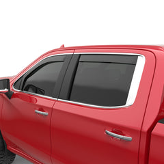 EGR 2019 Chevy 1500 Double Cab In-Channel Window Visors - Matte