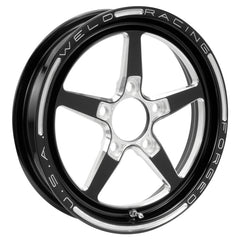 Weld Alumastar 1-Piece 15x3.5 / 5x4.75 BP / 2.25in. BS Black Wheel - Non-Beadlock